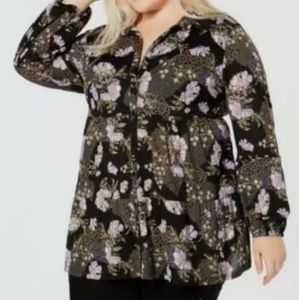 Style & Co Plus size floral print blouse